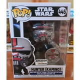 Funko Pop Hunter Kamino Y  Pin Amazon #446, Star Wars.