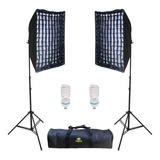 Kit De Iluminação Contínua Agata Ii Com Grid  110v