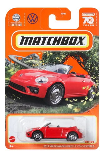 2019 Volkswagen Beetle Convertible Esc 1/64 Aprox  Matchbox