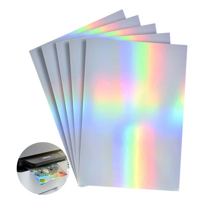 30 Hojas Papel Vinil Imprimir Holografico A4 Para Inkjet | Meses sin interés