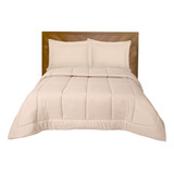 Edredón Duvet Con Relleno Individual Beige  Térmico