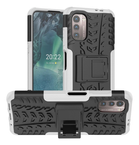 Funda Para Teléfono Nokia G100 Tpu + Pc Con Soporte