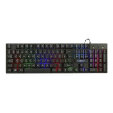 Teclado Gamer Retroiluminado Usb 2.0 Kd-600 Pc Ps4 Español Color Del Teclado Negro Idioma Español Latinoamérica