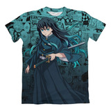 Camisa Camiseta Anime Demon Slayer Muichiro Tokito M1