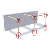 Kit Pérgola 6x3 Pared Base Cement. Fácil Armado Exterior3p