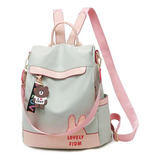 Morral Mochila Kawaii Coreano Antirrobo Impermeable Mujer