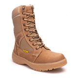 Bota Tactica Swat Militar Hombre Color Arena Negro Mamba4075