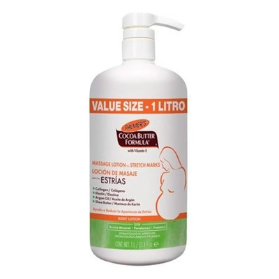 Palmer’s Loción de Masaje Antiestrías con Manteca de Cacao, Hidrata la Piel, 1000 ml | Envío gratis