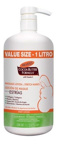 Crema Antiestrías Para Cuerpo Palmers Loción De Masaje En Botella De 1000ml/1kg