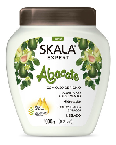 Máscara Bomba De Vitamina Abacate Skala/ Liberado 1kg.