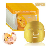 Pack 12 Mascarilla Máscara Faciales Colágeno Y Oro