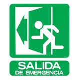 Cartel Salida De Emergencia Izquierda 22x26 Cm Seguridad