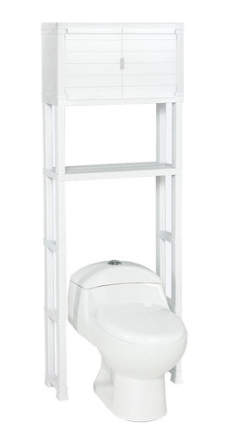 Estante Organizador Con Puertas Para Baño Rimax Blanco