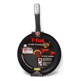 T-fal Sartén De 30 Cm Hard Titanium Plus Negro Con Antiadher