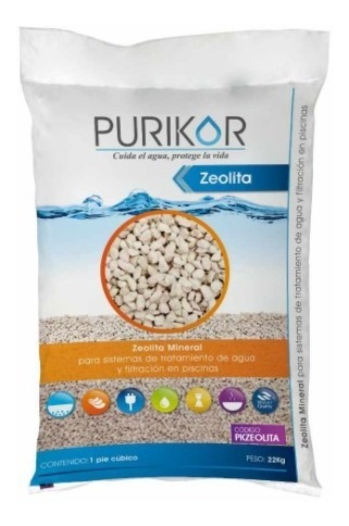 Zeolita Mineral Para Filtros Alberca Purikor Pkzeolita 22kg