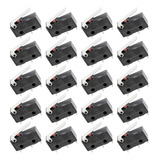 Pack X20 Micro Switch Final De Carrera 5a 250v Cnc Leva Cort