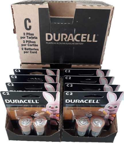 Pilas Mediana C Duracell Alcalina - Caja 16 Unidades