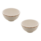 Par Mini Bowl Porcelana Detalhe Bambu 13cm Mesa Posta 8648