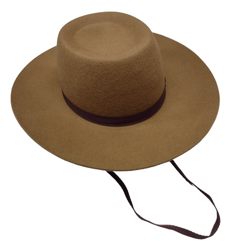 Sombrero Lagomarsino Pampa- Paño De Lana- Liverpool Ala 8cm