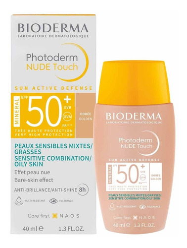 Bioderma Solar Photoderm Nude Touch Dorado Spf 50+  40 Ml