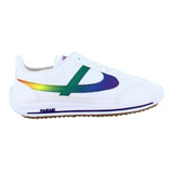 Panam Tenis Agujeta Blanco Arcoiris Para Hombre 79128