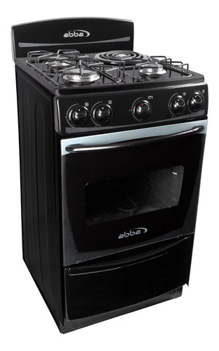 Estufa Con Horno Abba 4 Puestos Mixta Gn Am 301-1n N