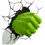 Lámpara Led De Pared Marvel Hulk Puño Derecho 3d Deco