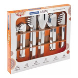 Set Juego 6 Pinzas Tramontina Utility Acero Inox Samihome