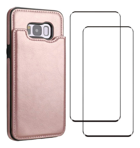 Funda Protectora For Samsung Galaxy Cartera Con Tarjetero