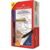 Caneta Retro Azul Cdretro/azzf Faber Castell Caixa 12 Un