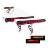 Par Plafon Luz Direccional 18 Led Rojo Ambar Secuencia 12-24