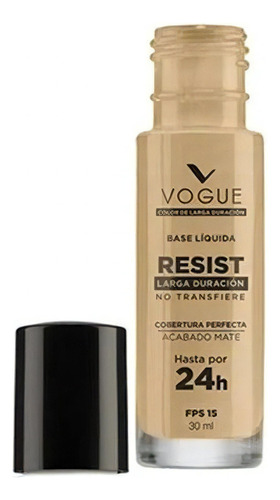 Base De Maquillaje Líquida Vogue Resist Resist Larga Duración Base Líquida Resist Tono Sensual - 30ml 30g