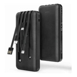 Power Bank Carga 2.1a Bateria Portátil 4 Cables Micro Usb 