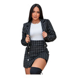 Conjunto Feminino Blazer + Short Saia Tedencia Promoção.