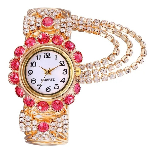 Reloj Pulsera Decorativa Para Mujer Moderna Y Elegante