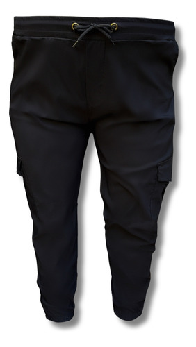 Pantalon Jogger Cargo Bengalina Talle Especial Grande 52al66