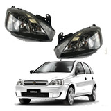 Faros Corsa Tornado 2003-2004-2005-2006-2008 Cromo