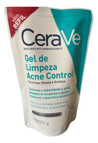 Gel De Limpeza Acne Control Cerave Refil 227g