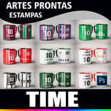 Estampas Caneca Times De Futebol Artes Png E Jpg + Brinde