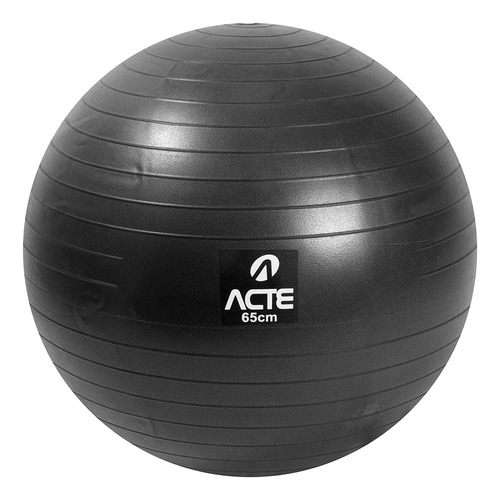 Bola Suíça Para Pilates 65cm T9 Acte Sports Preto