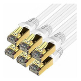 Veetop 0.25m / 0.8ft 6pack Cat8 Cable Ethernet 40gbps 2000mh