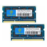 Memoria Ram 8gb (2x4gb) Ddr3 1066mhz Pc3-8500 Sodimm Rasalas