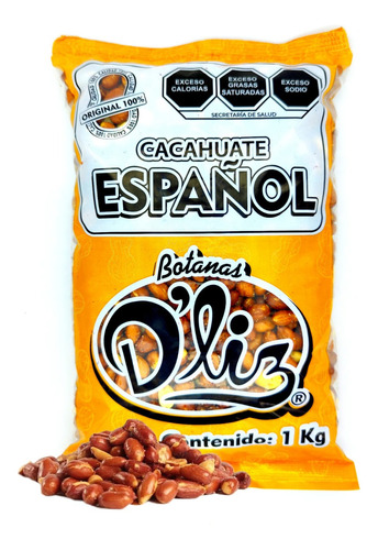 Botanas Eliz Español Sabor Salado Frito 1kg 