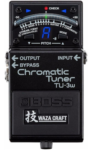 Pedal Afinador Boss Tu3w Waza Craft Chomatic Tuner + Cable 