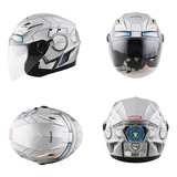 Casco Semi Integral Iron Man Edge Certificado Marvel Moto