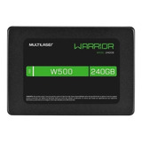 Ssd Sata Multilaser Warrior W500 240gb Disco Sólido Gamer