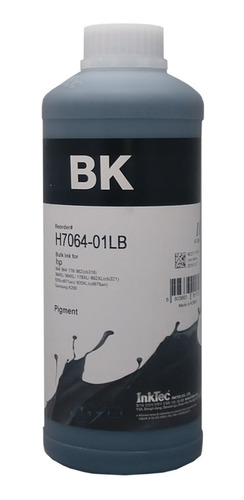 500 Ml Tinta Pigmentada Inktec H7064 Hp 670 920 564 Negro 