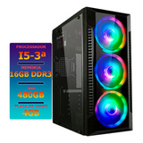 Pc Cpu Gamer I5 16gb Ssd 480gb C/ Placa De Vídeo 4gb