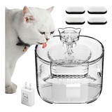 Cat Water Fountain,74oz/2.2l Pet Water Fountain With 5 ...