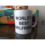 Taza World's Best Girlfriend The Office Cerámica Importada